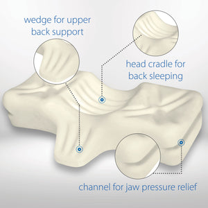 A Pillow that Helps to Cradle Your Neck While On Your Back