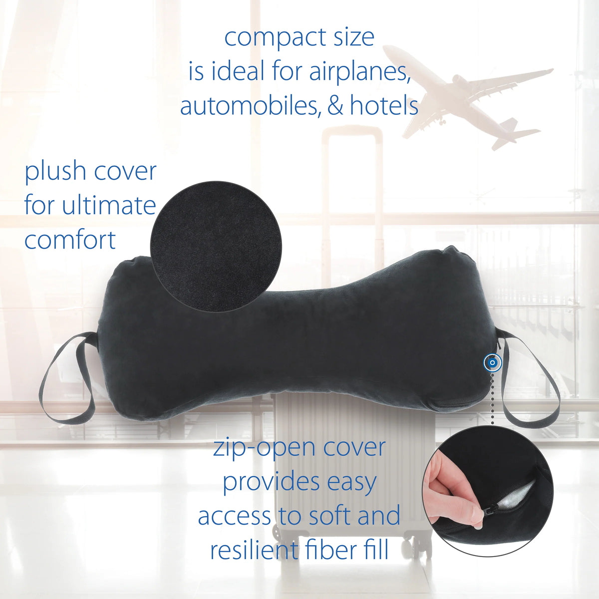 Dog bone shaped neck pillow hot sale