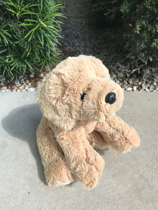 arc4life teddy bear with a spine - golden lab