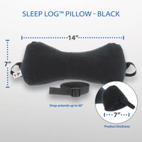 Sleep Log - Dog Bone Shaped Chiropractic Neck & Back Pillow- Cervical and Lumbar Support