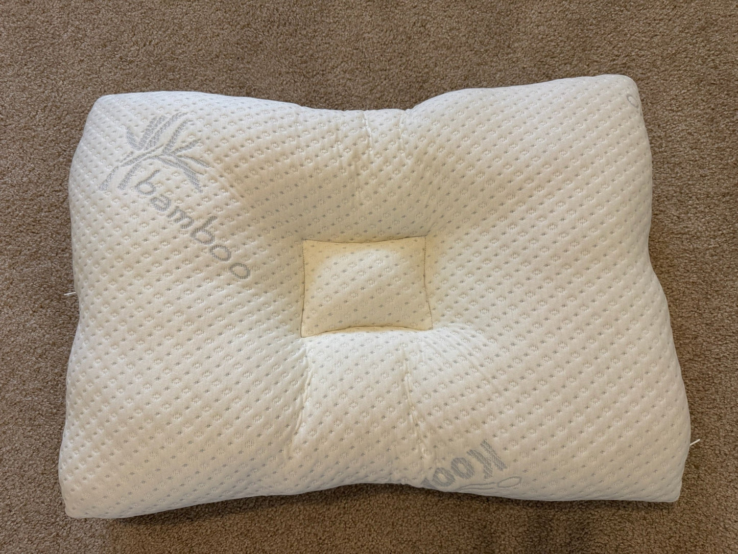 Arc4life Linear Gravity Support Neck Pillow - ADJUSTABLE - Cervical Contoured Support Pillow with Two Neck Rolls