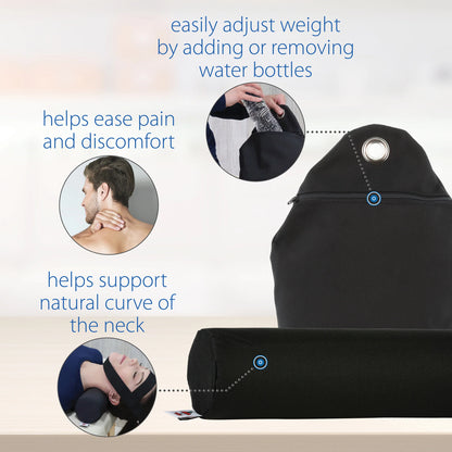 Cervical Neck Traction System with A Neck Roll