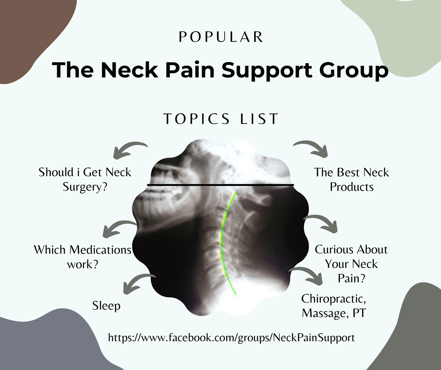 Monthly Posting Plan  - Neck Pain Support Group