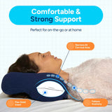 Firm Chiropractic Neck Pillow for Neck Pain Relief – Ergonomic Orthopedic Support Pillow by Sunny Bay