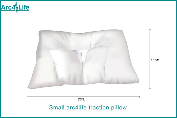 Arc4life Cervical Linear Traction Neck Pillow Dust Cover with Travel S