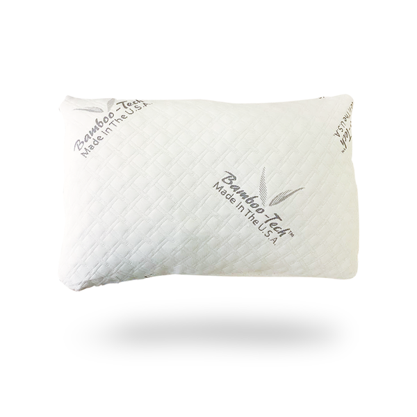 Queen Memory Foam Pillow with Removable Bamboo Cover