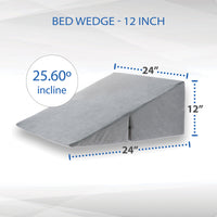 Bed Wedge - Elevated Support Cushion for Sleeping | Recliner Pillow